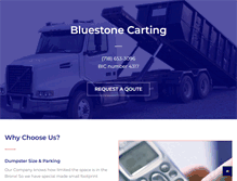 Tablet Screenshot of bluestonecarting.com